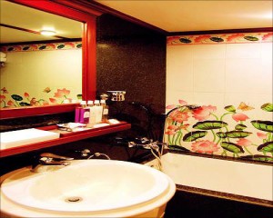 王公快车（Maharajas' Express）的洗浴室