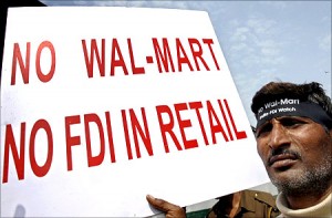 担心中国产品涌入,印度人反对沃尔玛进入印度 担心中国产品涌入,印度人反对沃尔玛进入印度