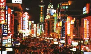印度人逛上海南京路 印度人逛上海南京路