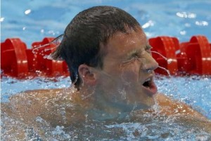 美国游泳名将罗切特(Ryan Lochte) 伦敦奥运会男子200米自由泳决赛:孙杨获银牌,罗切特无缘奖牌