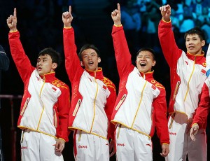 china-gymnastics-team 伦敦奥运会:中国体操男团夺冠