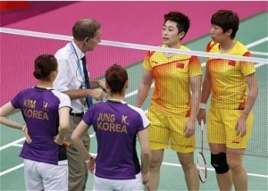 中国的于洋和王晓理被控消极比赛 伦敦奥运会羽毛球消极比赛