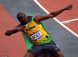 usain-bolt 在伦敦奥运,博尔特以9秒63的成绩卫冕百米冠军