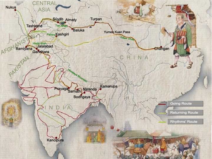 西游记路线图 西游记路线图