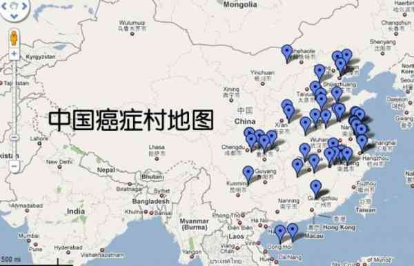 中国癌症村地图 中国承认癌症村的存在
